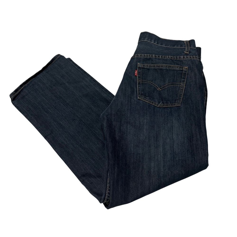 Levis‎ 505 Regular Fit Jeans Kids 14 Husky Dark Wash Blue Denim W33 x L28